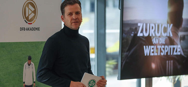 Bierhoff led a 'Back to the Top of the World' event 