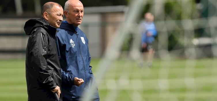 Jones watched training with Pulis before the duo had lunch together