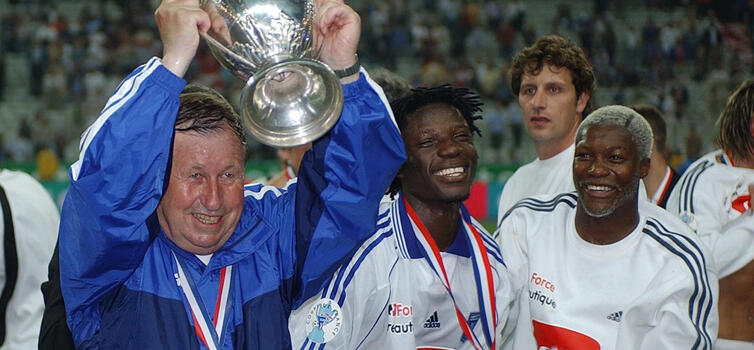 Guy Roux won the double with Auxerre in 1996