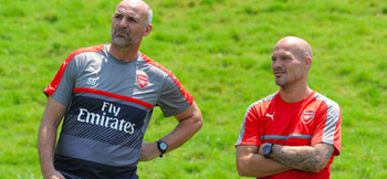 Ljungberg and Bould switch roles at Arsenal