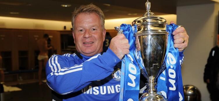 Dermot Drummy with the 2010 FA Youth Cup: Chelsea's first in 49 years