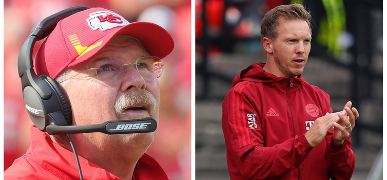 Andy Reid of the Kansas City Chiefs took part in a 'Coaches Corner' with Julian Nagelsmann last week