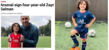 How a four-year-old footballer became a global headline-maker