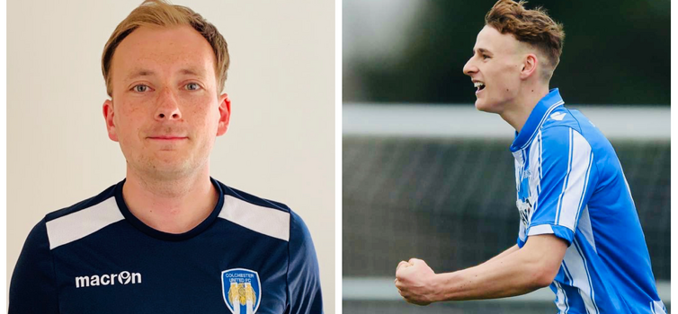 Sam Thompson (left) is Academy Recruitment Officer at Colchester United