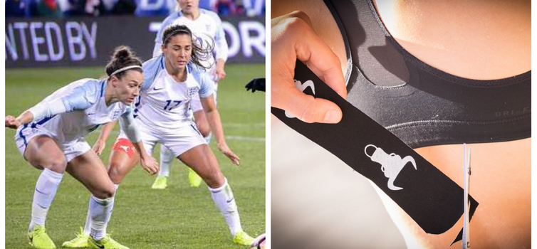 Fara Williams is one of the England Women to wear K tape