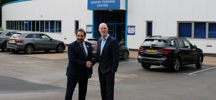 Gregg Broughton (right) with Rovers CEO Steve Waggott