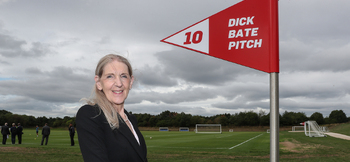 FA dedicates St George's Park pitch to Dick Bate