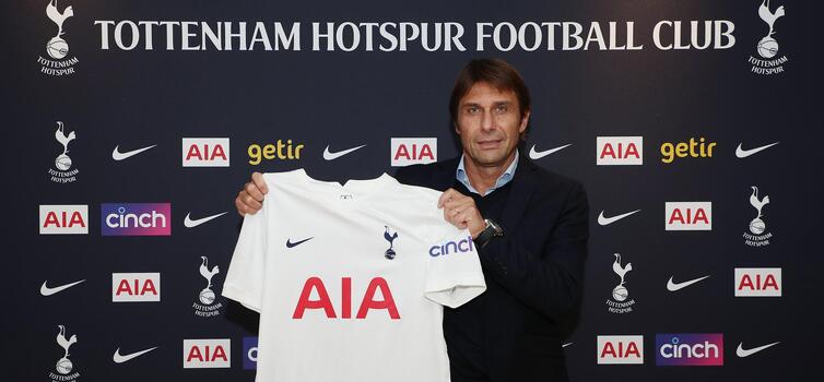Conte brought five staff with him to Tottenham in November 2021