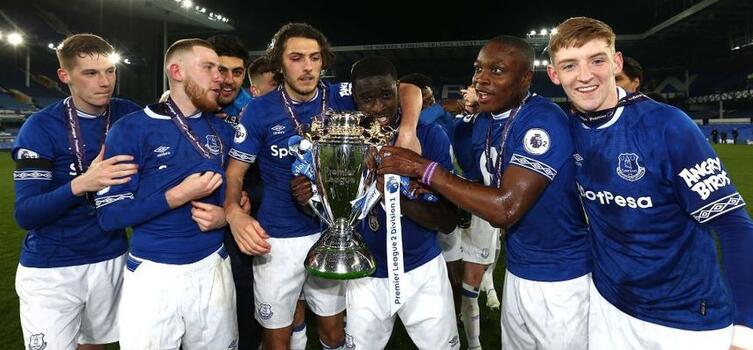 Everton won their second Premier League 2 title in three years on Monday