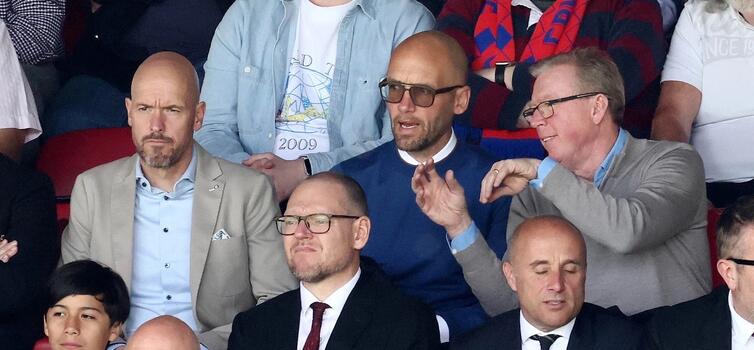 Ten Hag, Van der Gaag and McClaren attended United's defeat at Crystal Palace on Sunday