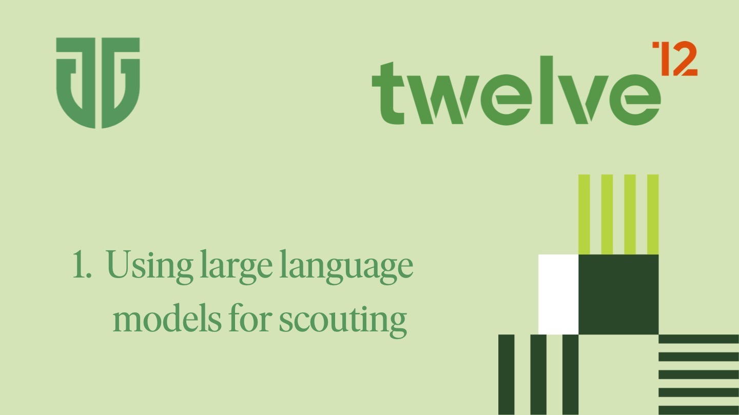 1. Using large language models for scouting