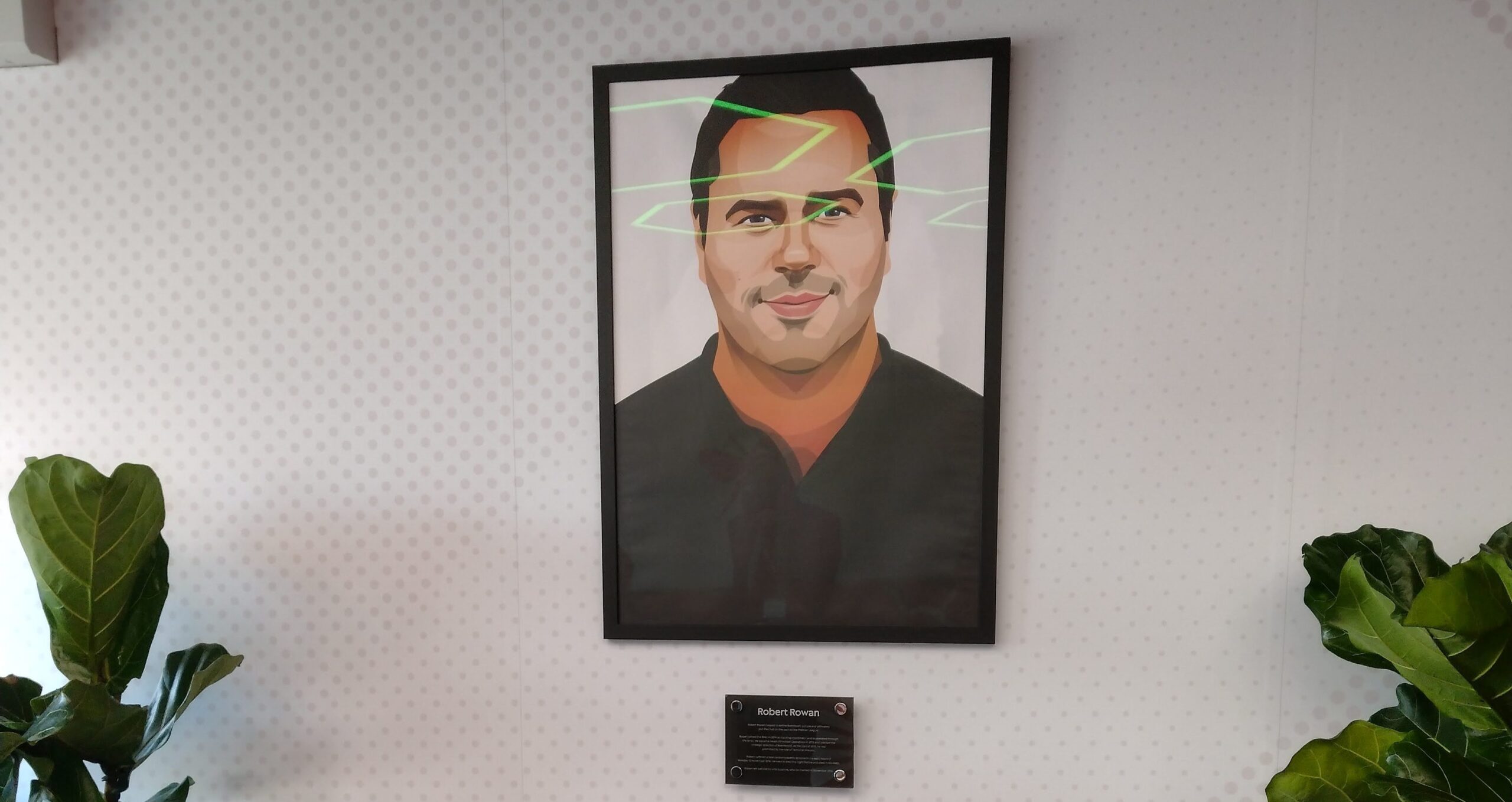 Picture of Robert Rowan hanging on a wall