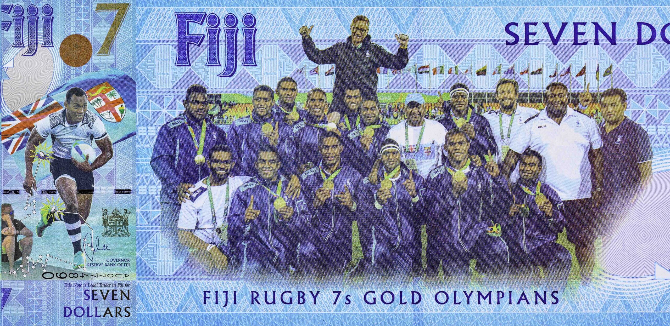 Ben Ryan featured on a commemorative $7 bank note in Fiji after the country won Olympic gold in 2016