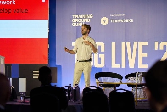 Francisco Belo speaking at TGG Live 2025