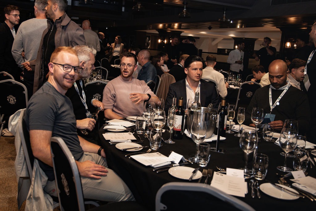 Networking drinks and dinner at Old Trafford at the end of Day One.